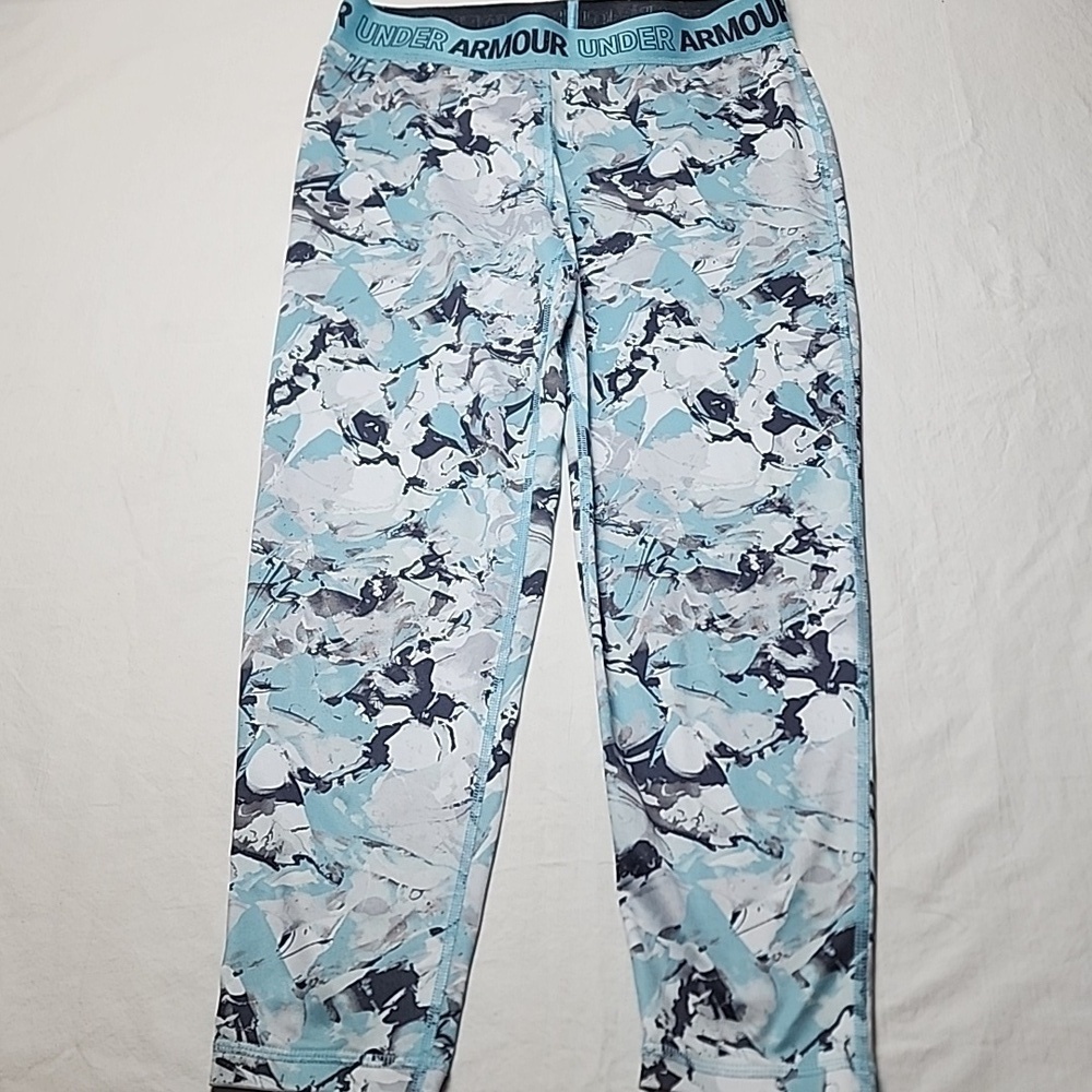 Under Armour Teal and Black Athletic Set Sports Bra Leggings XS - Picture 4 of 10